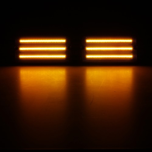 Smoked Bumper Turn Signal & Side Marker Lights for Jeep Wrangler TJ 1997-2006 - Picture 11 of 12