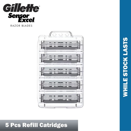 GILLETTE Sensor Excel Razor Blades + Handle Refill Pack Authentic Shaving Kit - Picture 23 of 27
