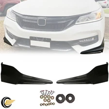 Fits 16 17 Honda Accord 4dr Sedan HFP Style Front Bumper Lip Splitter Apron
