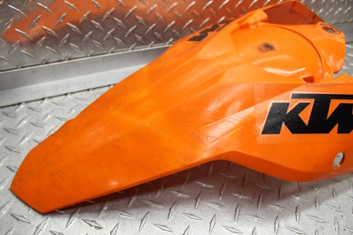 2007 KTM 250 SXF FRONT/REAR WHEEL FENDER COWL FAIRING W/ #PLATE & FORK GUARDS - Picture 5 of 12