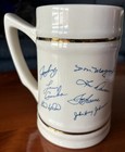 1987 Pro Football Hall Of Fame Festival Large Ceramic Mug Inductees Signatures  — photo 2