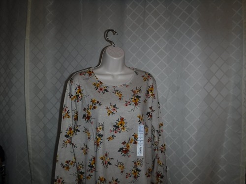 Size Plus Long Sleeve T-Shirts,4X ,3X,2X.1X,Croft & Barrow Multi & Solid Colors - Picture 68 of 169
