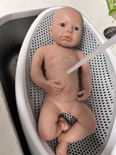 Reborn Full Body Silicone Baby Girl 18" Infant Doll Floppy Soft 6 LBS - Picture 3 of 8