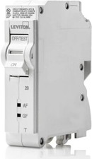 Leviton LB120-DFT 20 Amp 1-Pole Plug-on AFCI/GFCI Branch Circuit Breaker 120 VAC