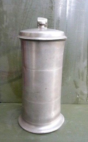 Nice Antique pewter large measuring jug with rose mark, 18th century Dutch - Picture 5 of 11