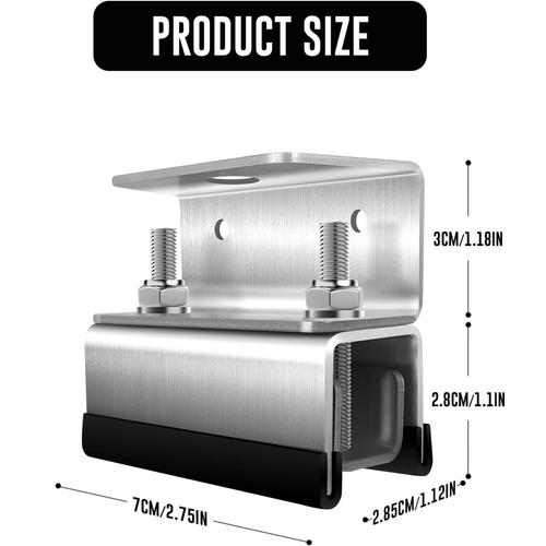Per Fiat Ducato Kit Supporto Freno Tetto Acciaio Inox Grado 304 6pz - Foto 9 di 16