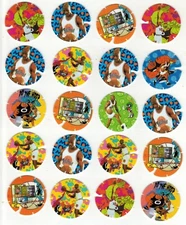 (20)x Michael Jordan Space Jam Tazo Basketball 1996 Warner Bros Pog Caps Lot