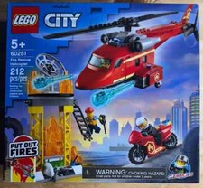 Fire Rescue Helicopter Lego City Play Set 60281