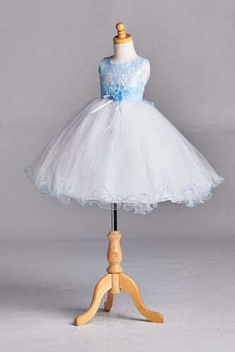 NEW Lace Tulle Dress S M L XL 2 4 6 8 10 12 14 Flower Girl Wedding Easter #015 - Picture 53 of 90