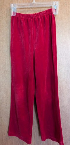 Hanna Andersson Girls 10-12 Red Velour Pant/Top Set Embroidered Snowflake Comfy - Picture 7 of 11