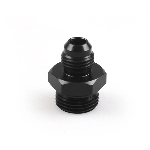 For ORB-8 O-Ring Boss AN8 8AN to AN6 6AN Male Adapter Fitting Black Aluminum - Picture 3 of 7