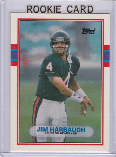 JIM HARBAUGH ROOKIE CARD 1988 Topps Traded NFL Football RC Michigan Wolverines