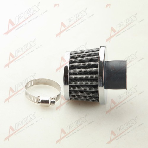 Universal 25mm 1" Car Cold Air Intake Filter Turbo Vent Crankcase Breather Black - Picture 3 of 5