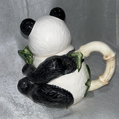 Vtg Panda Teapot Two Pieces Applause Inc Ceramic Read Toleware - Picture 3 of 9