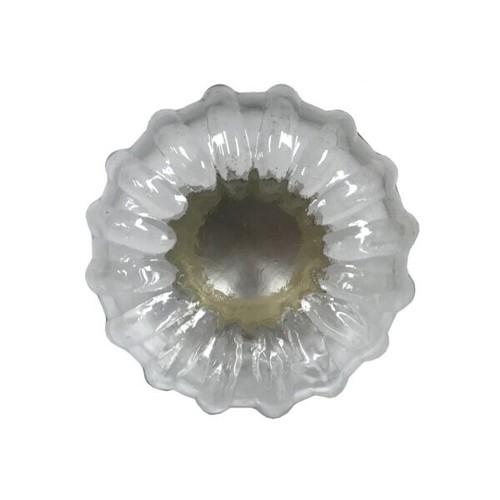 Vintage Antique Style Clear Glass Inkwell Bottle ink 3'' x 2.5'' - Bild 3 von 6