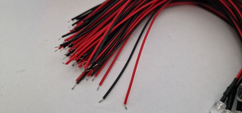 LED Diode Pre-Wired Cable Transparent Clear Various Colours 3 mm 5mm 12V UK - Picture 4 of 16
