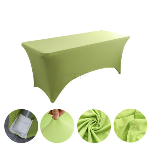 AU HOT Table Cloths Trestle Tablecloth Wedding Rectangle 4ft 6ft 8ft Table Cover - Picture 41 of 47