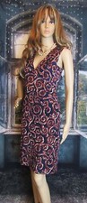 Tory Burch 100% Silk Scroll Paisley Print Shift Dress Size XS Very Pretty.