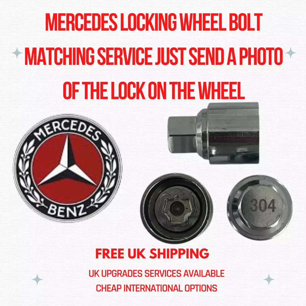 Mercedes locking wheel nut key deals