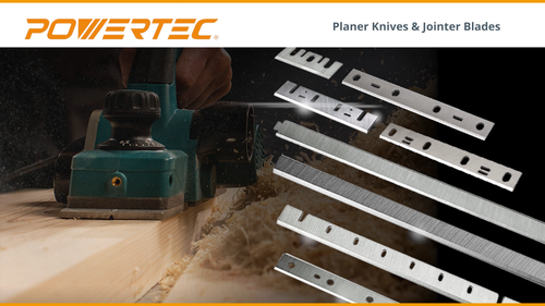 POWERTEC 15 Inch HSS Planer Knives for Grizzly G0453 - Set of 3 (128053) - Video 1 of 1