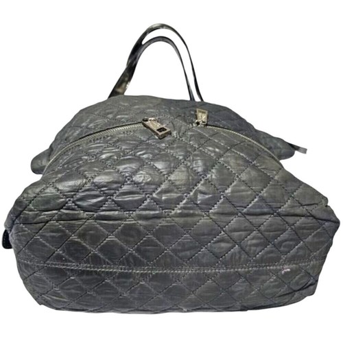 Bolso Hobo Acolchado Tiffany & Fred Doble Cremallera Bolsillos Bolso de Hombro Cartera Gris - Imagen 7 de 13