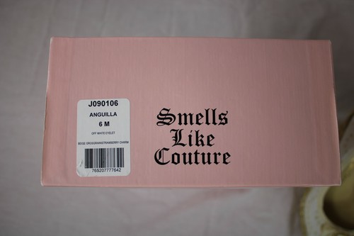 JUICY COUTURE Anguilla Keilabsatz Espadrilles Absätze beige Größe 6 M Erdbeere Charm - Bild 8 von 9