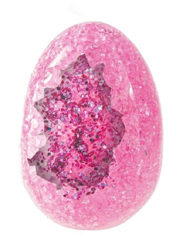 Ganz Crystal Expressions Resin GEODE EGG PINK 2 3/4" x 2" - Picture 1 of 5