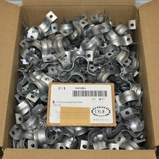 (490) Dundee 2-Hole Pipe Strap GA-75PS, 3/4" Tube Hangers, Galvanized Steel