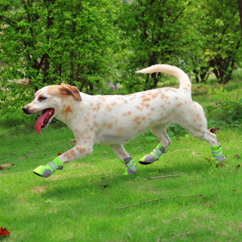 Summer Breathable Mesh Small Dog Shoes Nonslip Sole Dog Boots Size S (Green) - Picture 5 of 5
