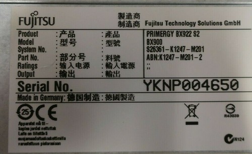 Fujitsu Primergy PY BX922 S2 Blade Server 2x Six-Core X5675 3.06GHz 24GB Ram - Picture 3 of 3