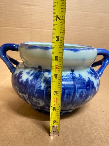 Vintage Victoria Ware Iron Stone Vase Planter Pot Stoneware 8"x5" Size - Picture 18 of 18