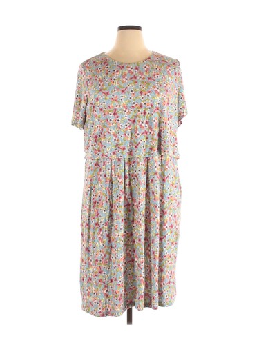 J.Jill Women Blue Casual Dress 2X Plus
