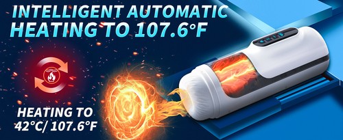 Lubricante Automático Masturbador Masculino Succión Empuje Calefacción Stroker Coño Sexo - Imagen 10 de 11