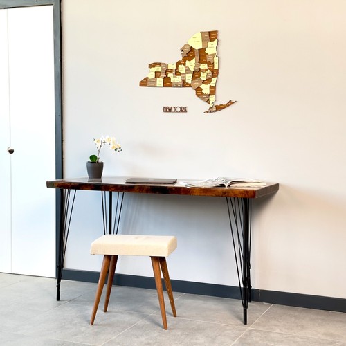 3D Wooden New York Map Wall Art Manhattan Travel Map USA Home Office Decor Gift - Bild 5 von 9