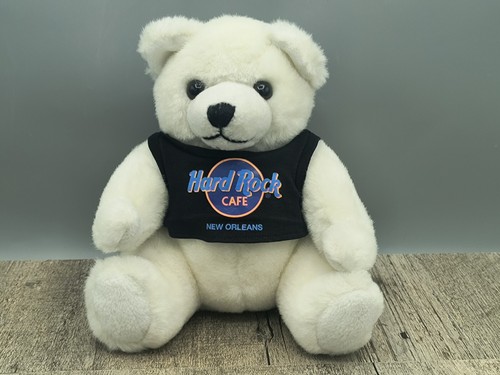 Hard Rock Cafe New Orleans Teddy Bear 9" Herrington Plush T Shirt Vintage 1990 - Picture 2 of 8