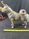 Vintage Custom Akita Dog Statue Metal 9 Lbs