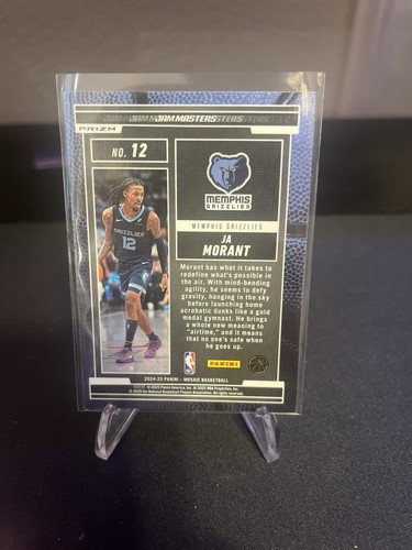 2024-25 Panini Mosaic - Jam Masters Ja Morant #12 Green Mosaic Prizm - Picture 2 of 2
