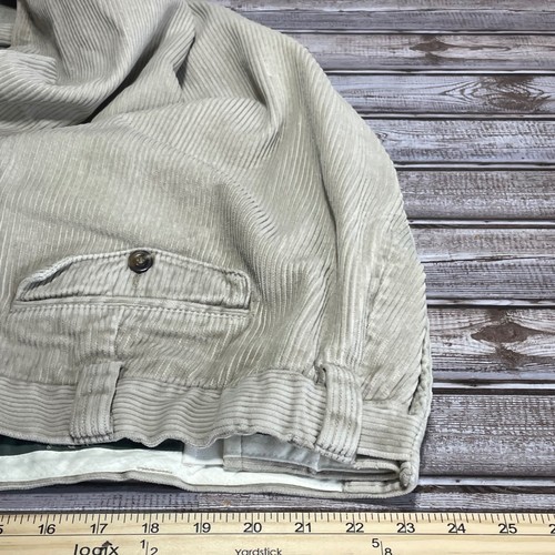 LL Bean Mens Corduroy Pants Beige Relaxed Size 46x29 - Picture 5 of 6