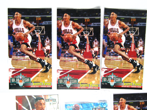 1993-94 Fleer NBA Jam Session Game Breakers Scottie Pippen Lot Plus 94-95 card - Picture 2 of 6