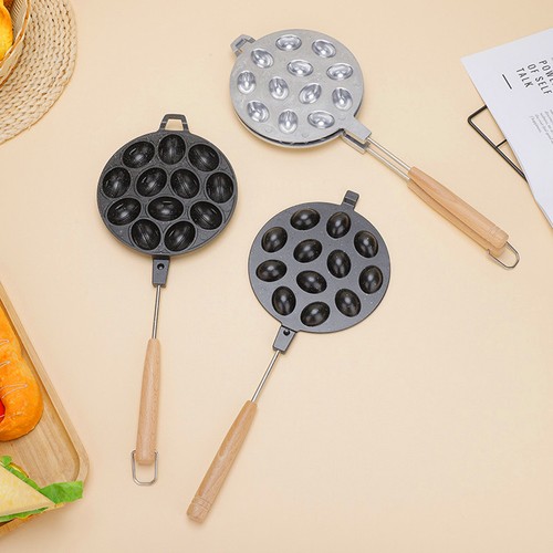 Walnut Cookie Maker 12 Löcher Anti-Stick Aluminium Legierung Composite Holz Nuss - Bild 16 von 24