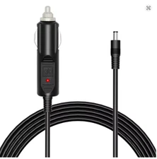 ALLPOWERS 12V-24V Car Charger Cable, DC 5.5x2.1mm, 1.5M 16AWG for Power Supply