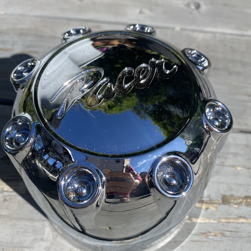 Pacer Chrome Custom Push Thru Wheel Center Cap # 80181660F-c? 5.25” Diameter