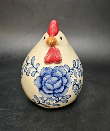 Bauernhaus Hahn Figur Huhn Deko skandinavischer Stil Landhaus Volkskunst Henne - Bild 8 von 9