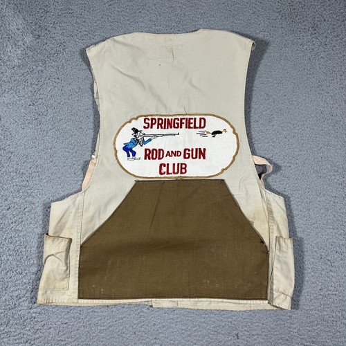 Vintage Bob Allen's Vest Springfield, MO Rod & Gun Club 60s Patches Shooting - Picture 6 of 10