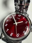 Timex Vintage 1974 Ruby Red Mercury 33MM Wind Up Watch Runs Good