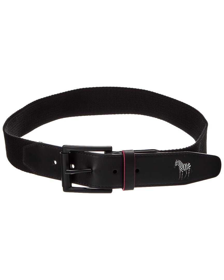 Ремень Ps Paul Smith Zebra Webbing мужской черный 30