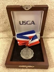 1+ Troy Oz. Sterling Silver USGA 2018 US Senior Open Medal 35 Grams In Box