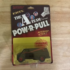 1983 ERTL VINTAGE A-TEAM POW-R-PULL ACTION VAN MOTERIZED ACTION 1/48 SCALE MR T