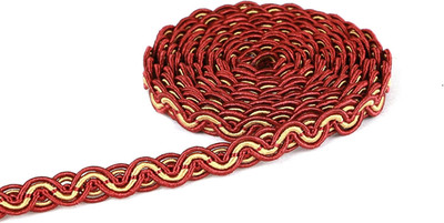Braid Trim, 3/8 Inch 10 Yards Fabric Trim, Polyester Fringe Trim for Sewing and