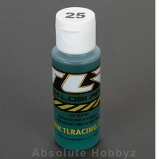 Team Losi Racing Silicone Shock Oil, 25wt, 2 oz - TLR74004
